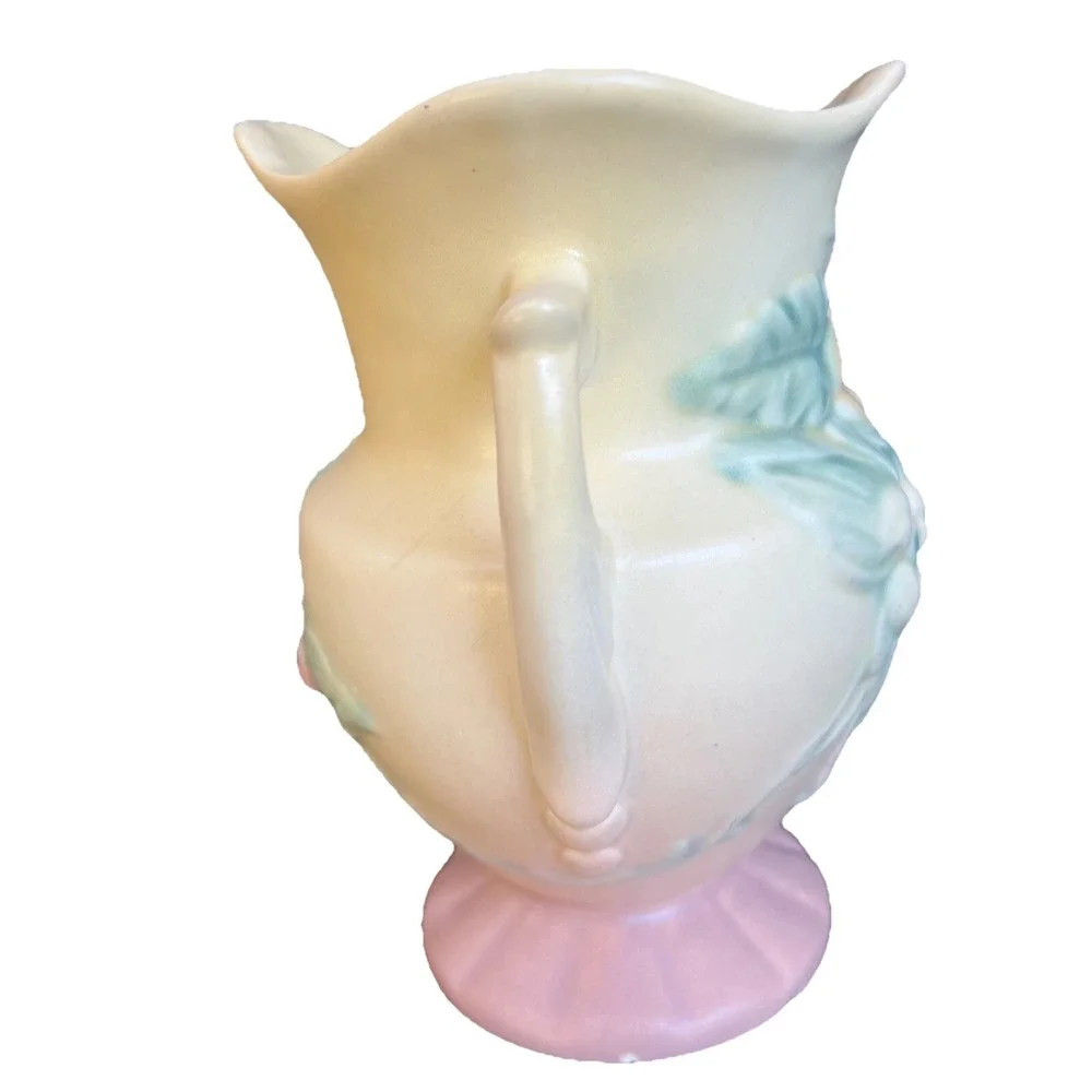 Vintage Hull Vase MCM Yellow Art Nouveau Pottery Wildflower Floral #W-4 6 1/2